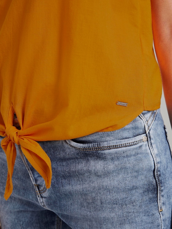 Top mit Knoten-Detail - Frauen - orange yellow Top mit Knoten-Detail - Frauen - orange yellow - 10 - TOM TAILOR Denim