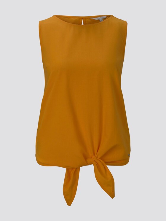 Top mit Knoten-Detail - Frauen - orange yellow Top mit Knoten-Detail - Frauen - orange yellow - 7 - TOM TAILOR Denim