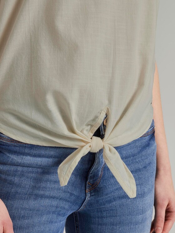 Top met knoopdetail - Vrouwen - soft creme beige Top met knoopdetail - Vrouwen - soft creme beige - 10 - TOM TAILOR Denim