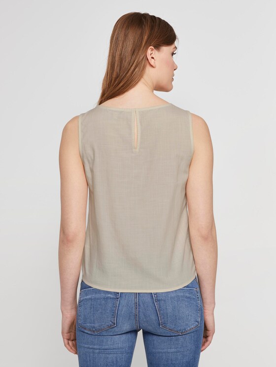 Top met knoopdetail - Vrouwen - soft creme beige Top met knoopdetail - Vrouwen - soft creme beige - 2 - TOM TAILOR Denim