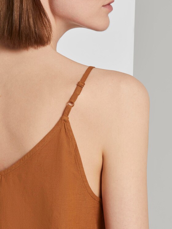 Top mit V-Ausschnitt - Frauen - mango brown Top mit V-Ausschnitt - Frauen - mango brown - 10 - TOM TAILOR Denim