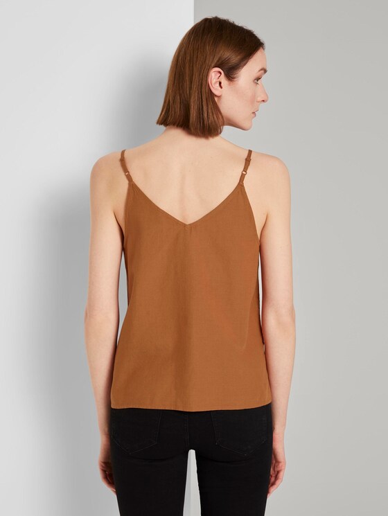 Top mit V-Ausschnitt - Frauen - mango brown Top mit V-Ausschnitt - Frauen - mango brown - 2 - TOM TAILOR Denim