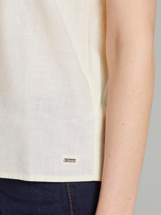 Top mit V-Ausschnitt - Frauen - soft creme beige Top mit V-Ausschnitt - Frauen - soft creme beige - 10 - TOM TAILOR Denim