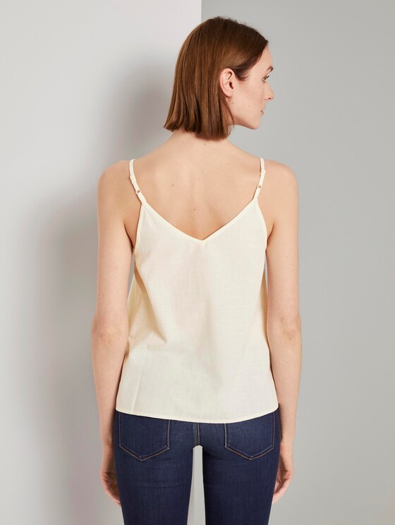 Top mit V-Ausschnitt - Frauen - soft creme beige Top mit V-Ausschnitt - Frauen - soft creme beige - 2 - TOM TAILOR Denim