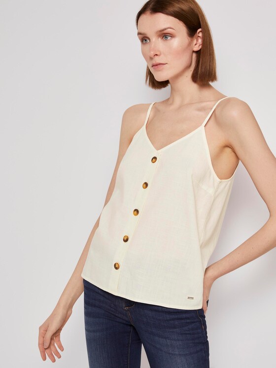 Top mit V-Ausschnitt - Frauen - soft creme beige Top mit V-Ausschnitt - Frauen - soft creme beige - 5 - TOM TAILOR Denim