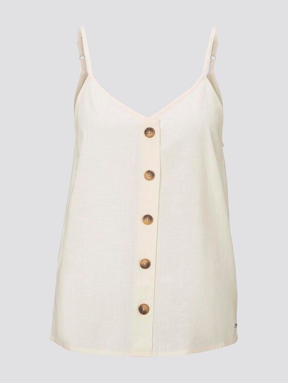 Top mit V-Ausschnitt - Frauen - soft creme beige Top mit V-Ausschnitt - Frauen - soft creme beige - 7 - TOM TAILOR Denim