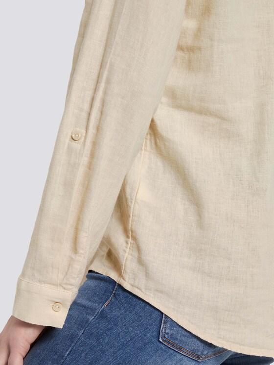 Tunika mit Turn-Ups - Frauen - soft creme beige Tunika mit Turn-Ups - Frauen - soft creme beige - 10 - TOM TAILOR Denim