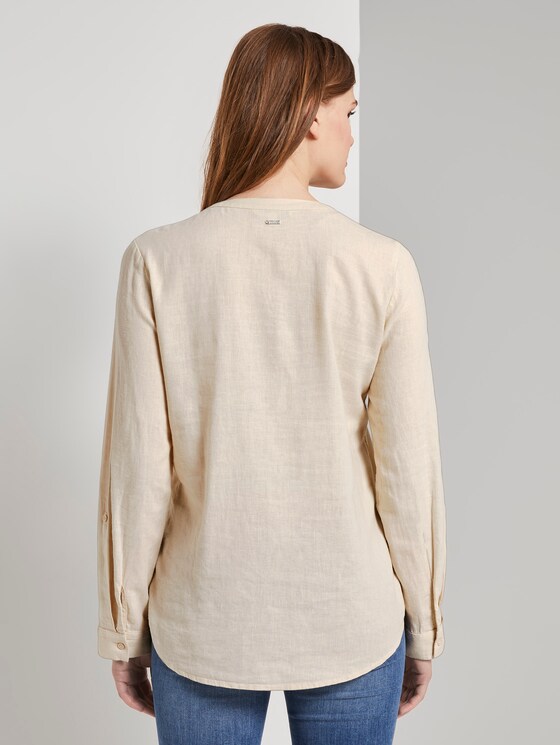 Tunika mit Turn-Ups - Frauen - soft creme beige Tunika mit Turn-Ups - Frauen - soft creme beige - 2 - TOM TAILOR Denim
