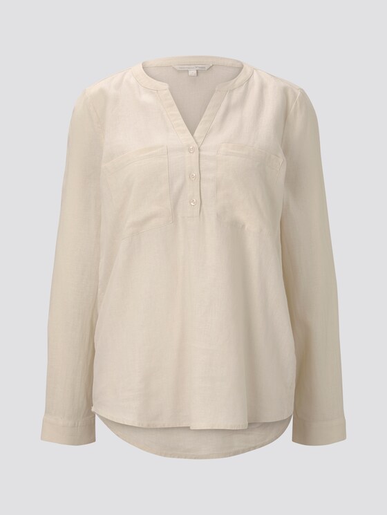 Tunika mit Turn-Ups - Frauen - soft creme beige Tunika mit Turn-Ups - Frauen - soft creme beige - 7 - TOM TAILOR Denim