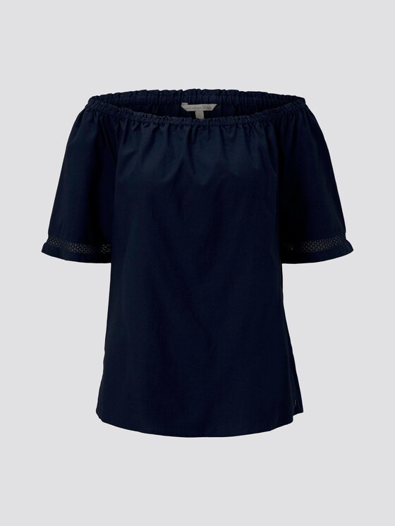 Carmenbluse - Frauen - Real Navy Blue Carmenbluse - Frauen - Real Navy Blue - 7 - TOM TAILOR Denim