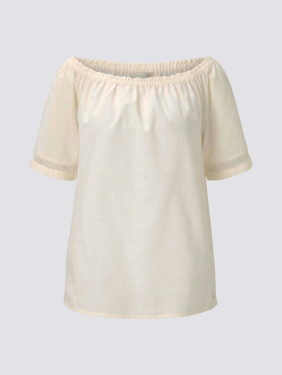 Carmenbluse - Frauen - soft creme beige Carmenbluse - Frauen - soft creme beige - 7 - TOM TAILOR Denim