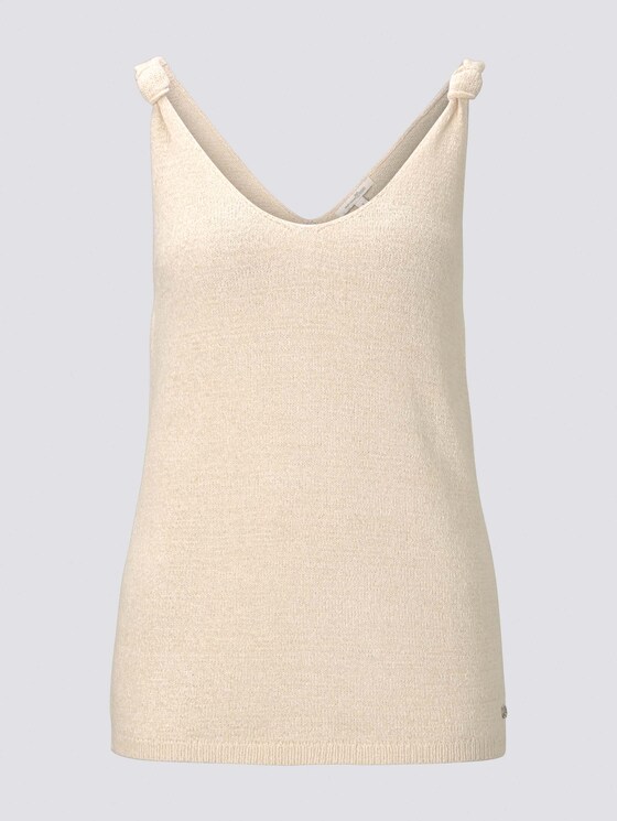 Top with knot details - Women - soft creme beige Top with knot details - Women - soft creme beige - 7 - TOM TAILOR Denim