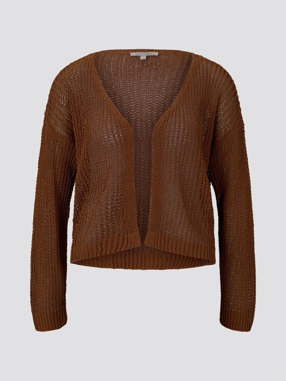 Cardigan with an open cut - Women - mango brown Cardigan with an open cut - Women - mango brown - 7 - TOM TAILOR Denim