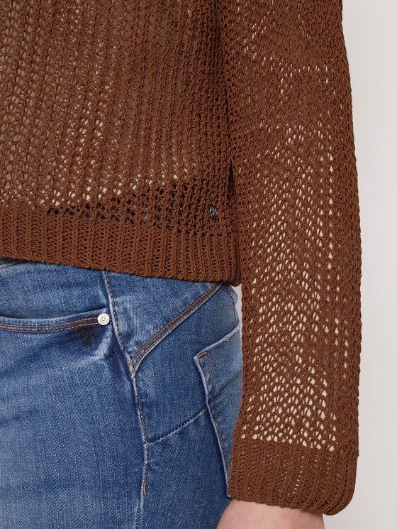 Cardigan with an open cut - Women - mango brown Cardigan with an open cut - Women - mango brown - 9 - TOM TAILOR Denim