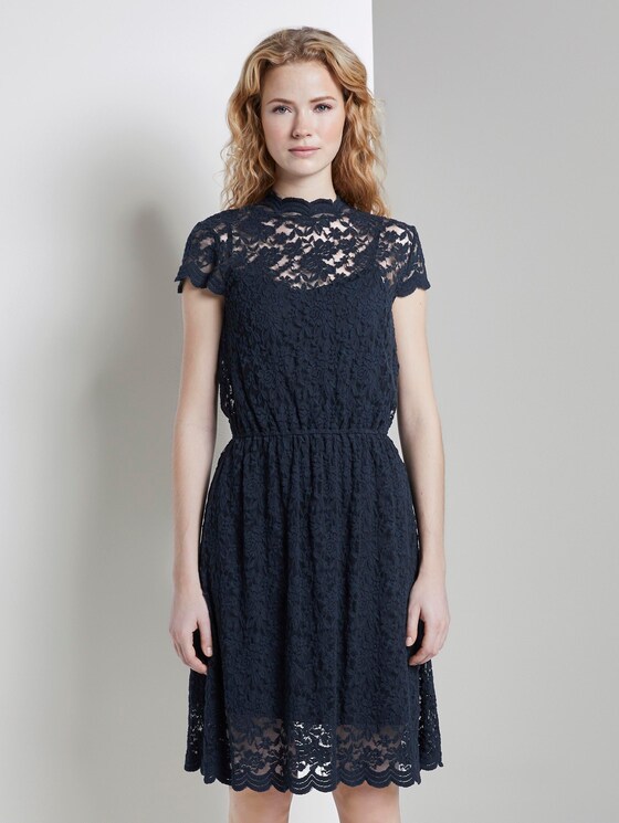 Spitzenkleid mit Stehkragen - Frauen - Sky Captain Blue Spitzenkleid mit Stehkragen - Frauen - Sky Captain Blue - 1 - TOM TAILOR
