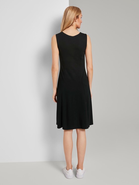 Jurk uit jersey met Weense naden - Vrouwen - Deep Black Jurk uit jersey met Weense naden - Vrouwen - Deep Black - 2 - TOM TAILOR