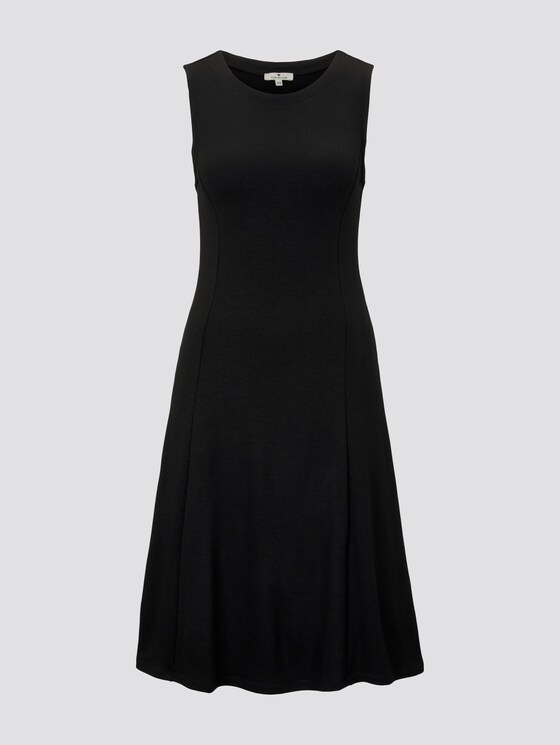 Jurk uit jersey met Weense naden - Vrouwen - Deep Black Jurk uit jersey met Weense naden - Vrouwen - Deep Black - 7 - TOM TAILOR