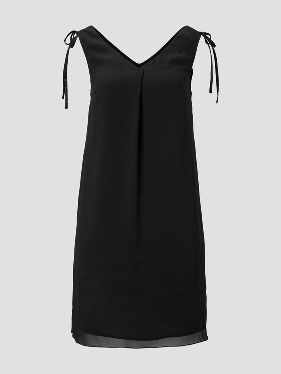 Ärmelloses Chiffon-Kleid mit Schulter-Detail - Frauen - Deep Black Ärmelloses Chiffon-Kleid mit Schulter-Detail - Frauen - Deep Black - 7 - TOM TAILOR