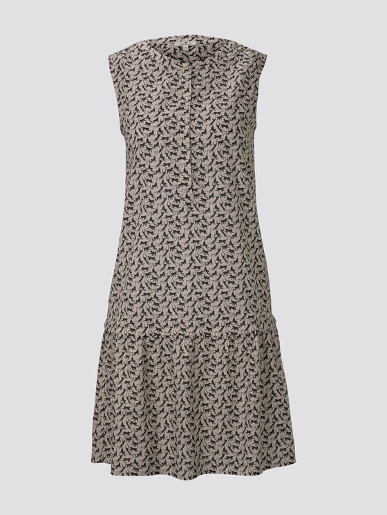 Ärmelloses Volantkleid mit Äffchenprint - Frauen - vanilla monkey small design Ärmelloses Volantkleid mit Äffchenprint - Frauen - vanilla monkey small design - 7 - TOM TAILOR