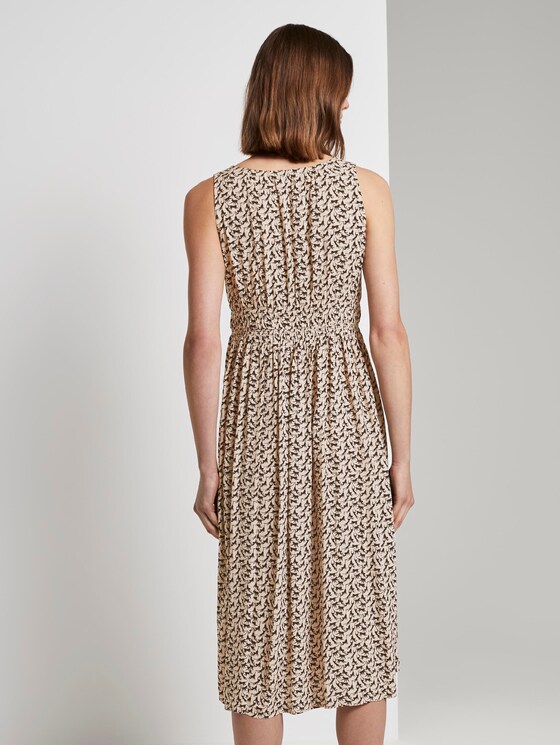 Midikleid mit Smocking-Detail - Frauen - vanilla monkey small design Midikleid mit Smocking-Detail - Frauen - vanilla monkey small design - 2 - TOM TAILOR