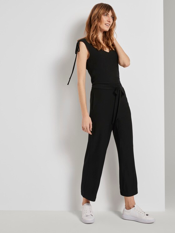 Culotte-Jumpsuit mit Schleifendetail - Frauen - deep black Culotte-Jumpsuit mit Schleifendetail - Frauen - deep black - 5 - TOM TAILOR
