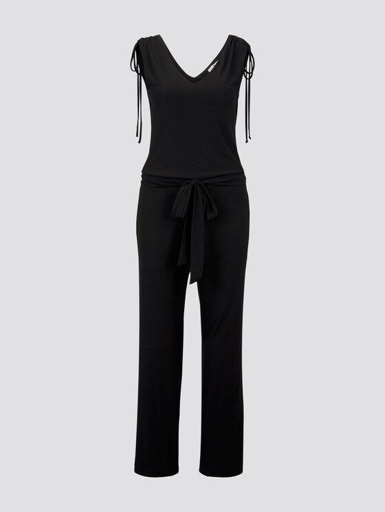Culotte-Jumpsuit mit Schleifendetail - Frauen - deep black Culotte-Jumpsuit mit Schleifendetail - Frauen - deep black - 7 - TOM TAILOR