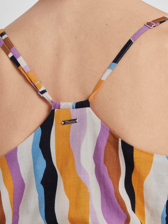 Patterned jumpsuit - Women - wavy multicolor stripes Patterned jumpsuit - Women - wavy multicolor stripes - 10 - TOM TAILOR Denim
