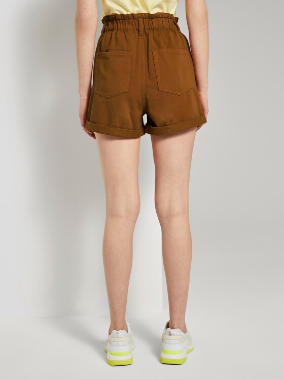 Relaxed Shorts mit elastischem Bund - Frauen - mango brown Relaxed Shorts mit elastischem Bund - Frauen - mango brown - 2 - TOM TAILOR Denim