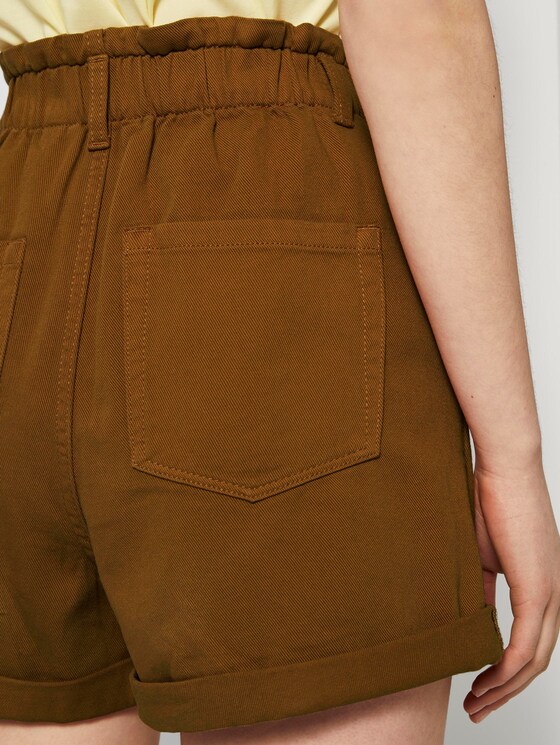 Relaxed Shorts mit elastischem Bund - Frauen - mango brown Relaxed Shorts mit elastischem Bund - Frauen - mango brown - 9 - TOM TAILOR Denim