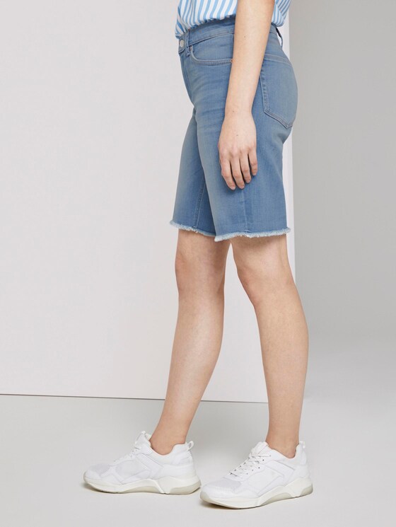 Lina Jeansshorts mit ausgefranster Saumkante - Frauen - light stone bright blue denim Lina Jeansshorts mit ausgefranster Saumkante - Frauen - light stone bright blue denim - 11 - TOM TAILOR Denim