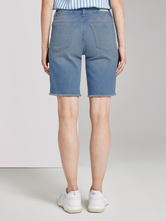 Lina Jeansshorts mit ausgefranster Saumkante - Frauen - light stone bright blue denim Lina Jeansshorts mit ausgefranster Saumkante - Frauen - light stone bright blue denim - 2 - TOM TAILOR Denim