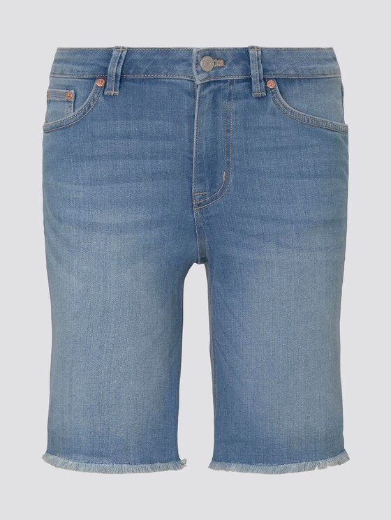 Lina Jeansshorts mit ausgefranster Saumkante - Frauen - light stone bright blue denim Lina Jeansshorts mit ausgefranster Saumkante - Frauen - light stone bright blue denim - 7 - TOM TAILOR Denim