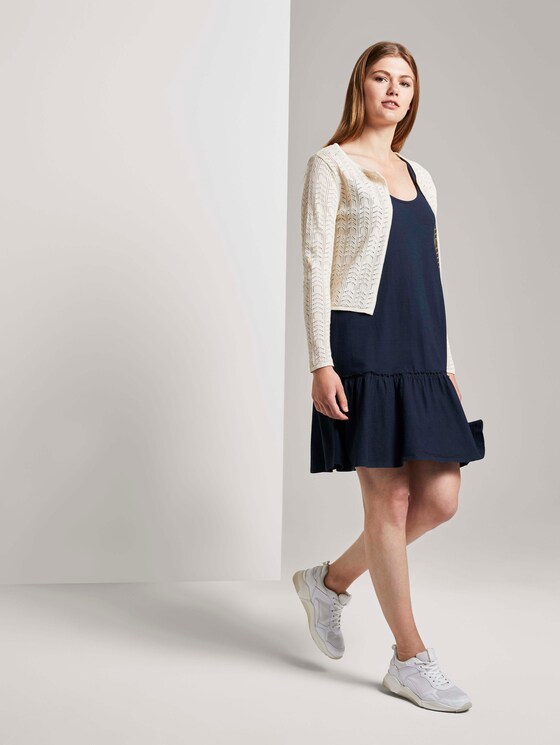 Kleid mit Rücken-Detail und Rüschung - Frauen - Real Navy Blue Kleid mit Rücken-Detail und Rüschung - Frauen - Real Navy Blue - 3 - TOM TAILOR Denim