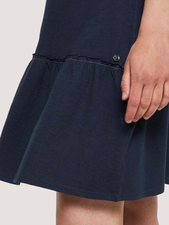 Kleid mit Rücken-Detail und Rüschung - Frauen - Real Navy Blue Kleid mit Rücken-Detail und Rüschung - Frauen - Real Navy Blue - 9 - TOM TAILOR Denim