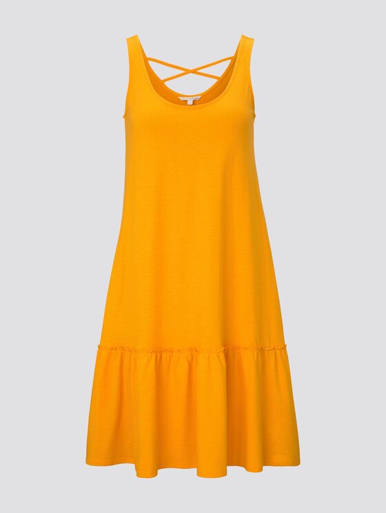 Kleid mit Rücken-Detail und Rüschung - Frauen - orange yellow Kleid mit Rücken-Detail und Rüschung - Frauen - orange yellow - 7 - TOM TAILOR Denim