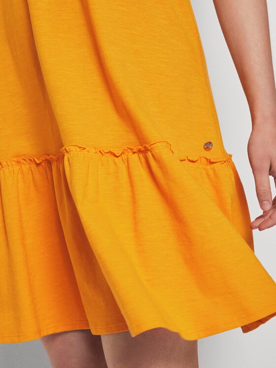 Kleid mit Rücken-Detail und Rüschung - Frauen - orange yellow Kleid mit Rücken-Detail und Rüschung - Frauen - orange yellow - 9 - TOM TAILOR Denim