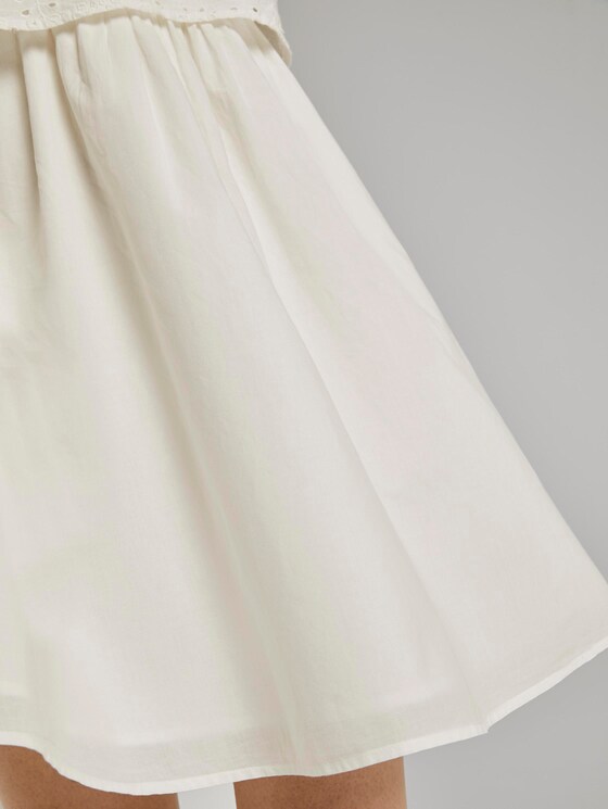 Minikleid im Struktur-Mix - Frauen - Off White Minikleid im Struktur-Mix - Frauen - Off White - 9 - TOM TAILOR Denim
