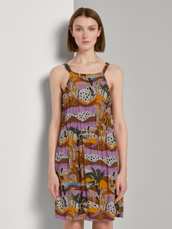 Gemustertes Neckholder Kleid - Frauen - tropical print Gemustertes Neckholder Kleid - Frauen - tropical print - 1 - TOM TAILOR Denim