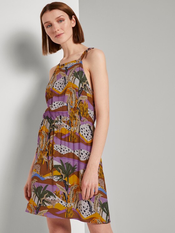 Gemustertes Neckholder Kleid - Frauen - tropical print Gemustertes Neckholder Kleid - Frauen - tropical print - 5 - TOM TAILOR Denim