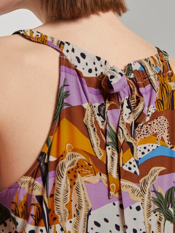 Gemustertes Neckholder Kleid - Frauen - tropical print Gemustertes Neckholder Kleid - Frauen - tropical print - 9 - TOM TAILOR Denim