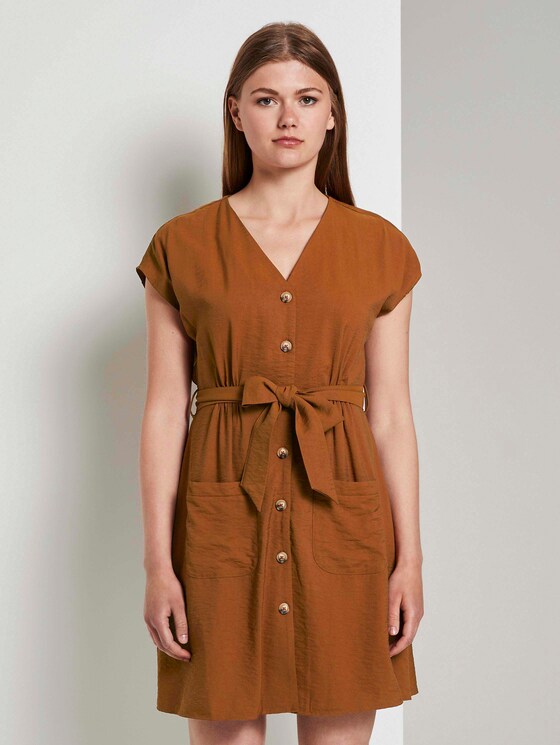 Dress in a utility style - Women - mango brown Dress in a utility style - Women - mango brown - 1 - TOM TAILOR Denim