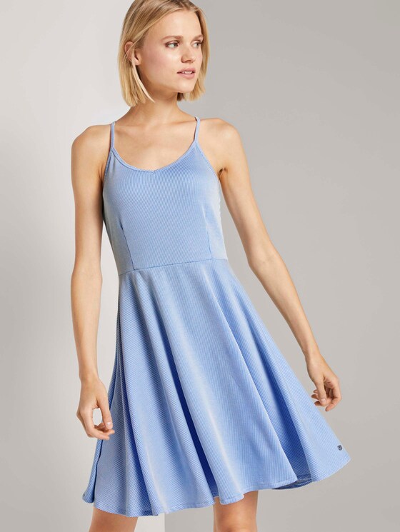 Mini Trägerkleid im Streifenmuster - Frauen - blue white stripe Mini Trägerkleid im Streifenmuster - Frauen - blue white stripe - 5 - TOM TAILOR Denim