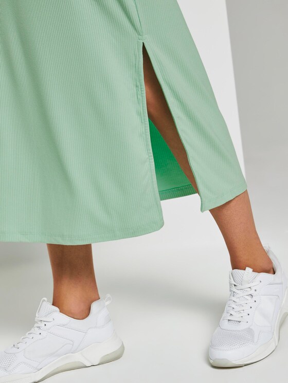 Ribbed midi dress with back details - Women - fresh mint Ribbed midi dress with back details - Women - fresh mint - 10 - TOM TAILOR Denim
