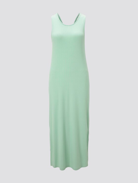Ribbed midi dress with back details - Women - fresh mint Ribbed midi dress with back details - Women - fresh mint - 7 - TOM TAILOR Denim