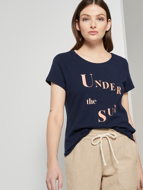 T-Shirt met print - Vrouwen - Real Navy Blue T-Shirt met print - Vrouwen - Real Navy Blue - 5 - TOM TAILOR Denim