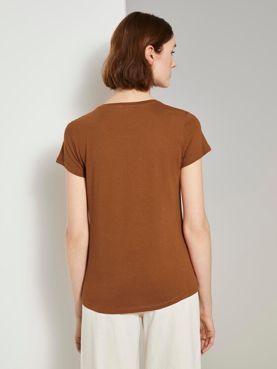 T-Shirt met print - Vrouwen - mango brown T-Shirt met print - Vrouwen - mango brown - 2 - TOM TAILOR Denim