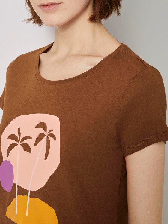 T-Shirt met print - Vrouwen - mango brown T-Shirt met print - Vrouwen - mango brown - 9 - TOM TAILOR Denim