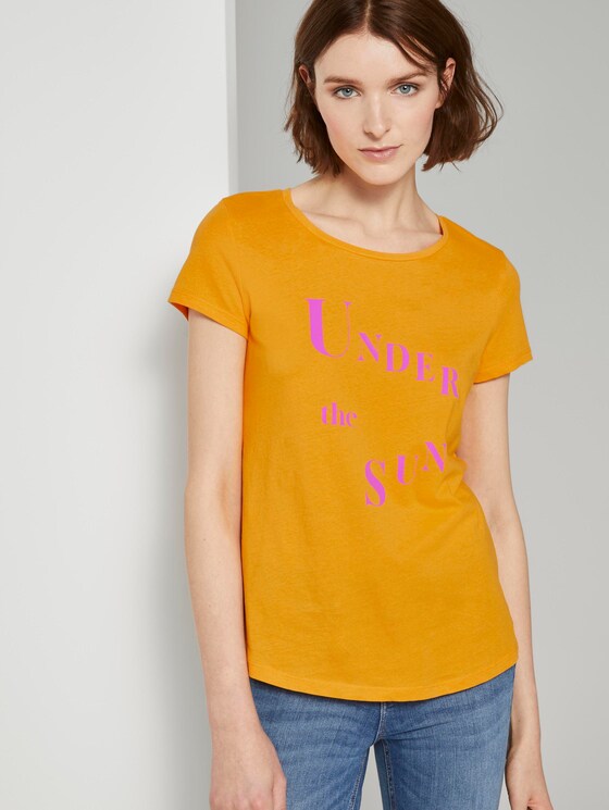 T-Shirt met print - Vrouwen - orange yellow T-Shirt met print - Vrouwen - orange yellow - 5 - TOM TAILOR Denim