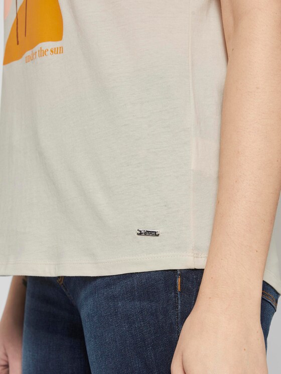 T-Shirt mit Print - Frauen - soft creme beige T-Shirt mit Print - Frauen - soft creme beige - 10 - TOM TAILOR Denim