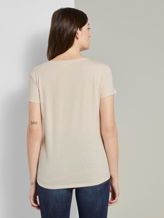 T-Shirt mit Print - Frauen - soft creme beige T-Shirt mit Print - Frauen - soft creme beige - 2 - TOM TAILOR Denim